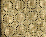 1970s Polyester Ascot - Funky Victorian Style 70s Gentlemans Necktie - Men's Open Shirt Tie - Yellow Gold & Black Medallion Brocade Neckwear