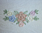 Floral Chenille Bedspread - 1950s Soft Classic Cottage Bedroom Linens - Plush Cotton - 50s Twin Full or Double Bed Cover - 92 x 105 Inches