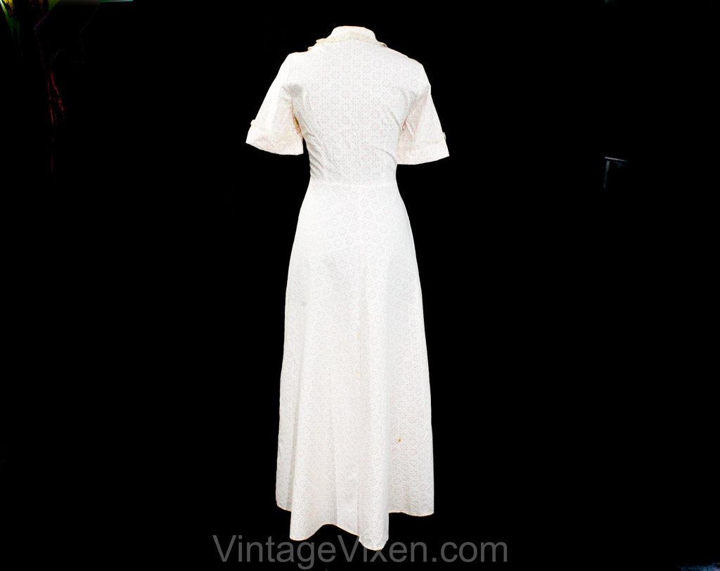 US Warehouse] White 1950s Daisy Dreamer Vintage Dress