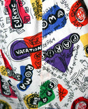 Men's Large 1960s Shorts - 60s Tourist Novelty Print Mens Summer Shorts - Paris - Rome - Venice - London - Dublin - Waist 34 to 40 - 39520-1
