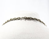 Turtle Pendant Necklace - 1970s Large Animal Novelty Jewelry - Cute Aquatic Reptile - Flexible Moving Parts - 70s Silver Hue Metal - 50639