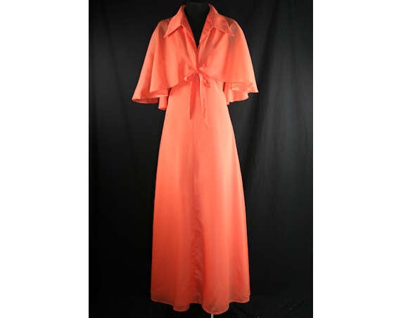 Size 8 Elegant Dress - 1960s Summer Evening Dress & Capelet - Medium - Vintage Vixen Clothing Size 8 Elegant Dress - 1960s Summer Evening Dress & Capelet - Medium - Vintage Vixen Clothing