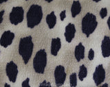 XXL Men's Pajama Shirt for a Wildcat - Cheetah Spots Novelty Print Mens PJ - 50s Animal Print Cotton Flannel - Long Sleeved Top - Chest 54