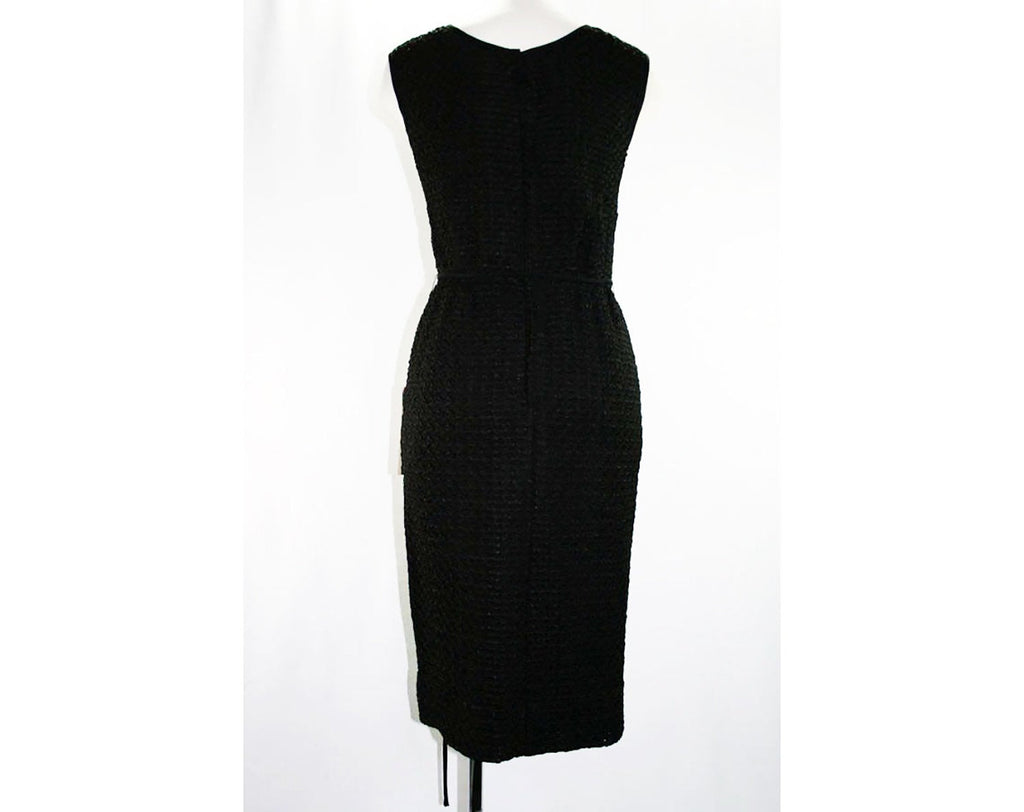 Size 6 Black Bombshell Cocktail - LBD Little Black Dress - 1950s Hourg Vintage Vixen Clothing Size 6 Black Bombshell Cocktail - LBD Little Black Dress - 1950s Hourg Vintage Vixen Clothing