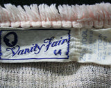 Small 1930s Bed Jacket - Size 6 Vanity Fair 30s Lingerie - Pink Wool Knit - Pom Pom Ties - Bolero Style Bedjacket Cardigan - Bust 34 - 42275