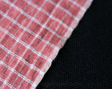 Authentic Victorian Fabric - Nearly 12 Yards - Homespun Pink Striped Cotton Yardage - Reenactors Historical Costuming - Antique Costume
