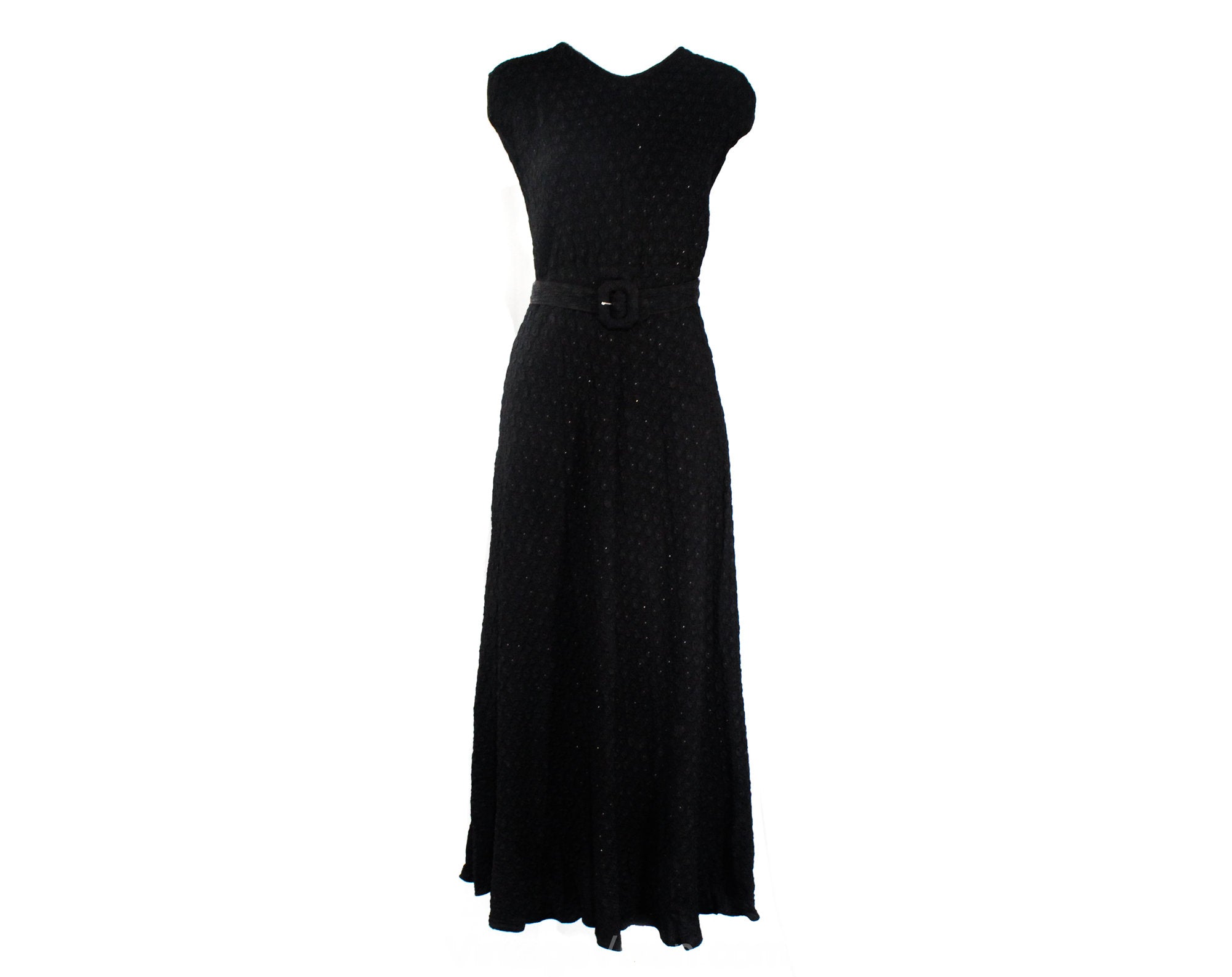 Size 14 Black 1930s Dress - Large Authentic 30s Bias Cut Evening Gown Vintage Vixen Clothing Size 14 Black 1930s Dress - Large Authentic 30s Bias Cut Evening Gown Vintage Vixen Clothing