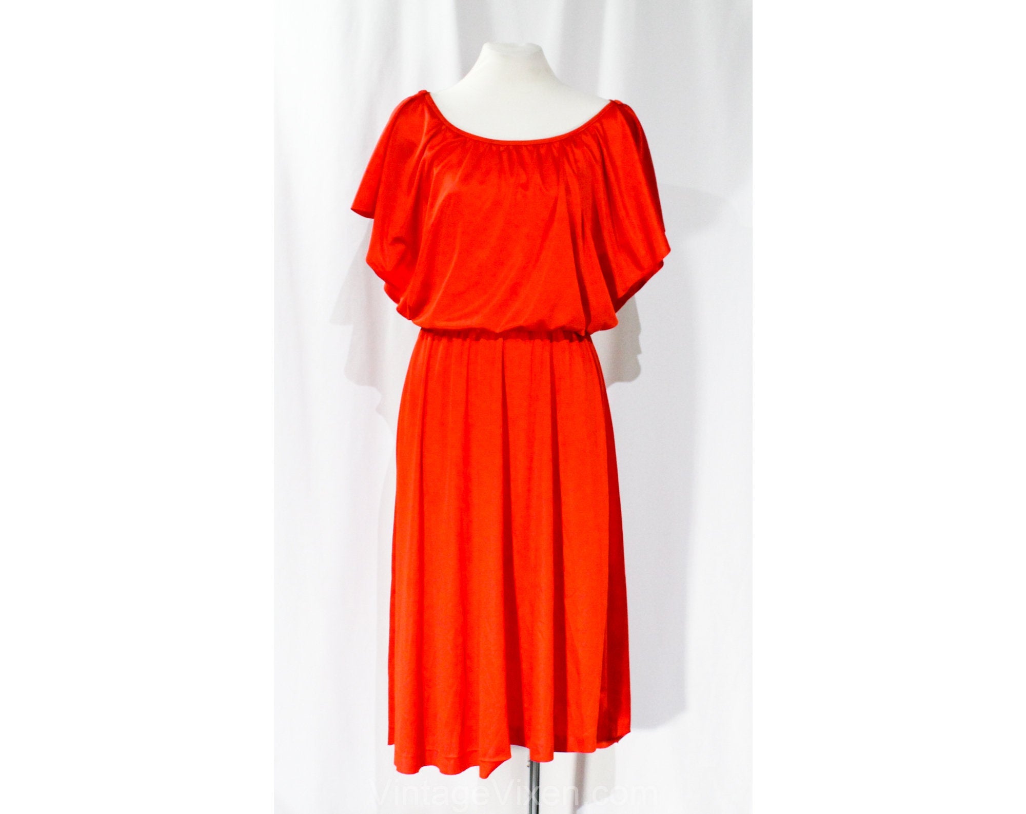 red disco dress Nightline M VTG 12 Red Sequin Disco Dress Keyhole Back 70s 80s Costume Tootsie