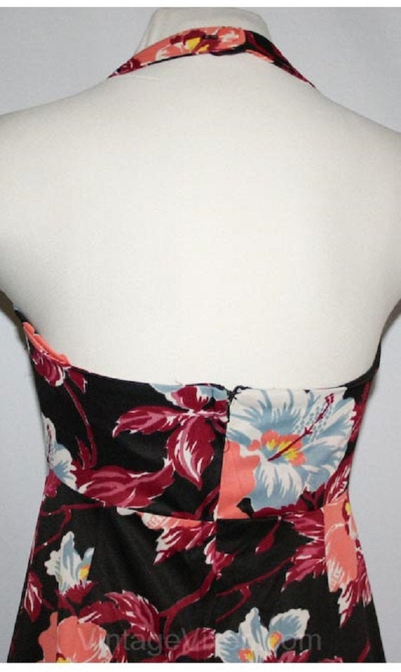 Size 6 Lolita Sun Dress - 1940s Look Hibiscus Summer Halter Dress - 19 Vintage Vixen Clothing Size 6 Lolita Sun Dress - 1940s Look Hibiscus Summer Halter Dress - 19 Vintage Vixen Clothing