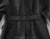 1950s Boy's Wool Coat - Child Size 6 Gray Harris Tweed Overcoat - 50s London Children's Shop - Fall Winter Classic Little Gent - Chest 29