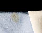 Cute 1960s Boys Shorts Set - Pale Blue Summer Outfit with Little Bird Embroidery - Size 12 Months 60s 70s Deadstock - Plastic Diaper Lining