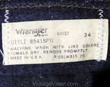 Men's Medium Shorts - 1980s Cutoff Denim by Wrangler - Faded Blue Cotton - 80s Western Hippie Casual Cut-Offs - As Is Deadstock - Waist 33
