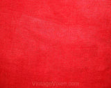 Charming 50s Sheer Red Apron with Handkerchief Pocket - Size Large - Waist 30 to 34 - Half Apron - Floral Roses - Cottage Chic - 40923