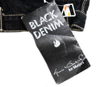 Size 4 Black Jeans - 1980s Dark Denim Jeans by Gloria Vanderbilt - Small 80s Chic Ladies Designer Label Pant - Waist 26 - NWT Deadstock