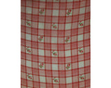 Size 2 1940s Dress - XS Dainty Debutante Pink Evening Gown - 1940s Spring Summer Formal - Sweet Rose Plaid Cotton - Emma Domb - Waist 24