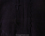 Size 6 1940s Suit - Navy Blue 40s Jacket & Skirt Set - Jacques Fath Look with Spiraling Metal Buttons - Pannier Pockets - Ruching - WWII Era