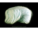 Blue Angora Yarn - 8 Skeins from France - Fluffy Hazy Lofty Pastel Powder Blue 1950s Rabbit Hair for Knitting Crochet Fiber Arts - 100 Grams