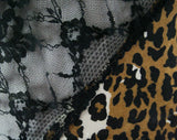 Size 10 Leopard Print Nightgown - Fredericks of Hollywood - 1980s Lingerie - Sexy 80s Frederick's Boudoir Negligee - Bust 36 - 43128