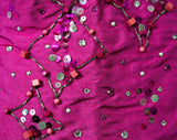 Medium Size Pink Silk Hot Pants - Dated 1982 - Dan De Santis - Jeweltone Fuschia Shantung - Retro Style - Deadstock 1980s Pin Up Shorts
