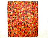 1960s Photo Album Full of Candid Pictures - Burnt Orange Red Black Satin Hardback Cover - Mostly 1950s 60s Images - Ten Cellophane Pages