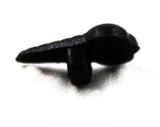 10 Black Ice Cream Cone Plastic Buttons - 16mm x 11mm - Small Icecream Sweet Dessert - Novelty Sewing Crafts - 3/16 Shank - 80s Deadstock