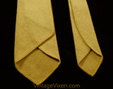 40s Men's Military Tie - 1940s World War II Army Soldier's Necktie - Uniform Issued Summer Style Top Stitched Point - WWII Era Infantry