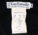 Size 4 Black Strapless Corset Dress with Lace-Up - Small Designer 1990s Bombshell - Guy Laroche Paris - Sexy Euro 80s 90s Party - Bust 33