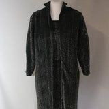 XS 1950s Metallic Silver Bombshell Dress & Coat Set - Size 2 to 3 - Fabulous Sexy Pin Up 50s Cocktail Dress - California Label - 34996