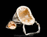 50s Marilyn Evening Bag - Gold & Silver Metallic 1950s 1960s Purse - Flashy Metal Brocade with Single Strap - Formal Handbag with Coin Purse