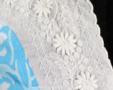 Size 6 Lilly Pulitzer Dress - 70s 80s Boho Peasant Summer Frock - Novelty Print Bees Sky Blue & White Daisy Cotton - Puff Sleeve - Bust 33.5
