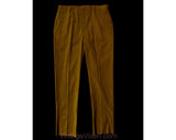 Men's Large & Tall 60s Dress Pants - Mod Late 1960s Rust Brown Tailored Pant - Hampton Trouser - NWT Deadstock - Waist 39 - Inseam 37