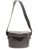 1930s 40s Shoulder Bag - Rare Patent Leather Binocular Purse - Kidney Bean Shaped Binoculars Style 30s Handbag - Glossy Black 1940s Leather