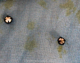 Fragile Size 8 1950s Cocktail Dress with Stardust Rhinestones - As Is Sapphire Blue Silk Organza - 50s Fit & Flare Skirt - Poor Condition