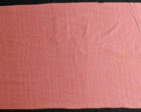 Authentic Victorian Fabric - Nearly 12 Yards - Homespun Pink Striped Cotton Yardage - Reenactors Historical Costuming - Antique Costume
