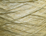 Artisan Style Ecru Yarn with Beautiful Texture - 2.3 Lbs Cone - Ivory Cotton Like Slubs - Rayon Acetate Flake 1980s Fiber Arts - Rhyne Mills