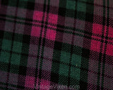 As Is Size 6 1940s Dress - Faded Purple Plaid Rayon Late 40s Post WWII Era Frock - Removable Modesty Panel - Full Skirt - NWT - Waist 27