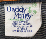 Size 6 Jeans - 1970s Denim Jean by Daddy's Money - Deadstock - Wide Leg Jeans - Blue Denim - Late 70s - California Label - 37343-1