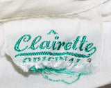 Child's 1950s White Cotton Blouse with Edwardian Appeal - Size 8 10 Girls Dress Shirt - Button Front Cotton - 50s NWT Deadstock - Bust 29.5