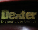 Size 7 W Leather Shoes - Beautiful Quality Pumps - Fine Oxblood Brown Leather - Brass Studs & Bow - Stacked Wood Heels - Preppy Deadstock