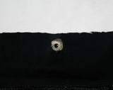 1930s Evening Bag - Hand Beaded Black Formal Purse - Small 30s Dance Handbag - Coin Purse Included - As Is - Salvage or Scrap Project Piece