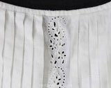 Antique 4T Toddler's Chemise with Paisley Eyelet - Size 4 Girls Summer Nightgown - Victorian or Regency Era - All Hand Sewn Seams - Chest 23