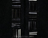 Size 10 Italian Designer Dress - 1950s Black Angora Knit Two-Piece with Deco Beading - 50s 60s Sweater & Skirt - High End Luisa Spagnoli NWT