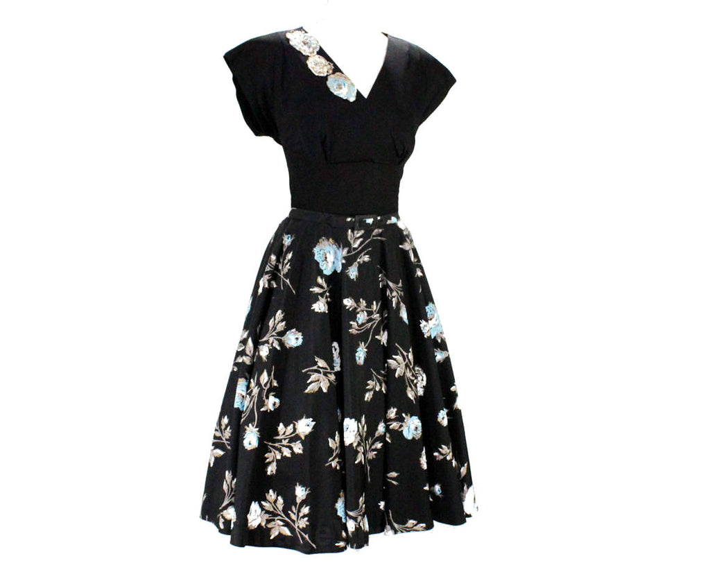 Size 8 Gorgeous 1950s Dress - Mid Century 50s Glamour - Black Fitted B Vintage Vixen Clothing Size 8 Gorgeous 1950s Dress - Mid Century 50s Glamour - Black Fitted B Vintage Vixen Clothing