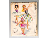 1959 Girl's Ballet Costume Sewing Pattern - 1950s Size 4 Little Girls Ballerina Outfit - Leotard Bodice & Tutu Skirt - Chest 23 McCall 2360