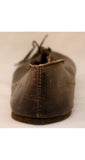 Authentic 1830s Black Leather Lace-Up Shoes - Rare Antique Early Victorian Pre Civil War - 1800s Museum Quality Footwear - All Hand Sewn