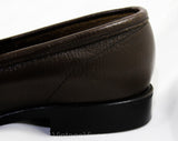 Men's Size 5 1/2 Shoes - 1950s Brown Leather Mens Loafers with Classic Tassels - Preppy 50s 60s - 5.5 - NOS Original Box 50s Deadstock