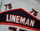 Boys Size 6 Shirt - 1960s Boy's Vintage Football Tee - Lineman Jersey Number 75 - Sports Cotton Knit T-Shirt - Athletic 60s Deadstock -43880