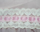 Size 8 Lilac Nightgown - 60s Lavender Purple Baby Doll Nightie - Ruffle Bust - Satin Ribbon - Bust 34.5 - Blanche Lingerie Deadstock 41193