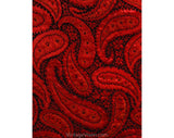 Size 0 Designer Rudi Gernreich 1960s Red Paisley Cocktail Dress & Jacket - XXS 60s Brocade Evening Suit - Slim Fitted Posh - Bust 31.5
