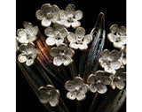 Pretty Silver Filigree Flowers Pin - Made In Italy - Brooch - Spring 1940s Italian Deadstock Jewelry - 800 Fine Silver - Original Box 40129